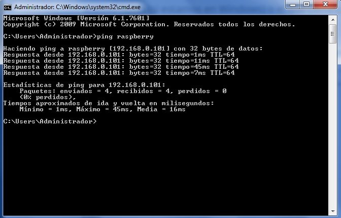 ping host windows